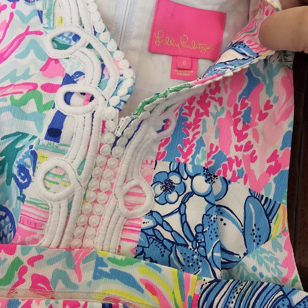 Lilly Pulitzer Alexa Shift Dress Multi Pop Up Sum… - image 3